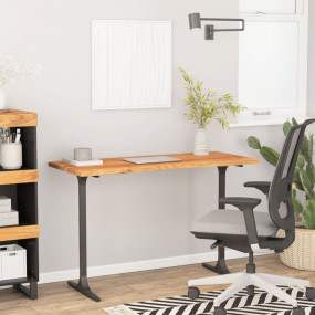 Desk Top Natural wood tone Solid acacia wood Medium Dur...