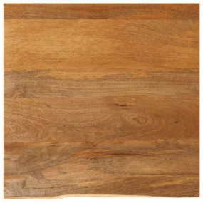 Table Top Oak Solid Mango Wood 15.7 x 15.7 x 1.0 in Dur...