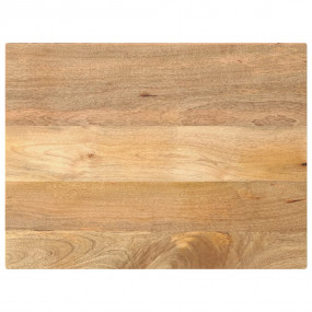 Table Top Natural wood grain Solid mango wood 31.5x27.6...