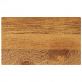 Table Top Oak Solid mango wood 19.7x7.9 in Rectangular ...