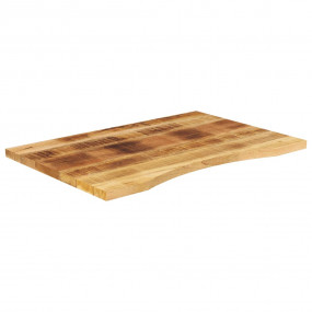 Desk Top Natural Solid rough mango wood 35.4 x 23.6 in ...