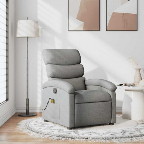 Massage Recliner Chair Light Grey