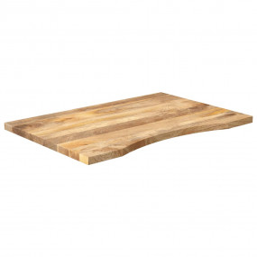 Desk Top Natural wood color Solid rough mango wood