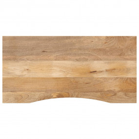 Desk Top Natural Wood Solid Mango Wood 47.2 x 23.6 in D...