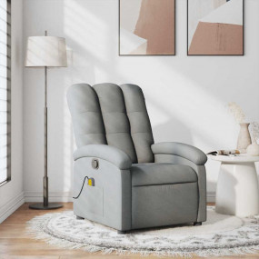 Massage Recliner Chair Light Grey