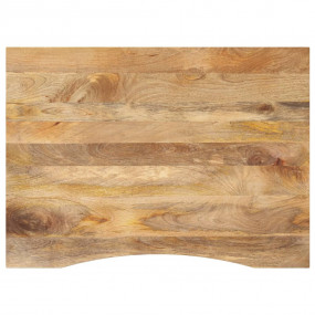 Desk Top Natural wood tones Solid rough mango wood Medi...