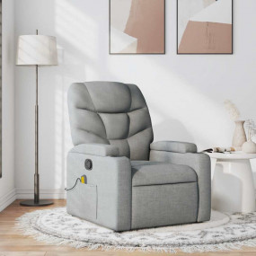 Massage Recliner Chair Light grey