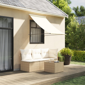 Retractable Awning Cream Polyester fabric with PA coati...
