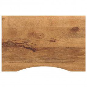 Desk Top Natural Solid mango wood 39.4x23.6 in Durable ...