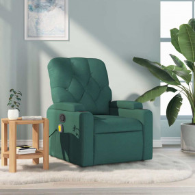 Massage Recliner Chair Dark Green