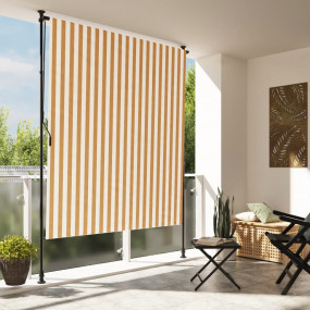 Outdoor Roller Blind Orange and White