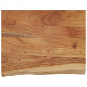 Wall Shelf Natural wood Solid Acacia wood 19.7 x 15.7 i...