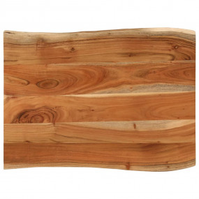 Table Top Natural wood Solid acacia wood 31.5 x 23.6 in...