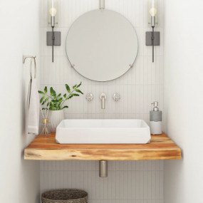 Bathroom Countertop Natural Solid Acacia wood 23.6 x 23...