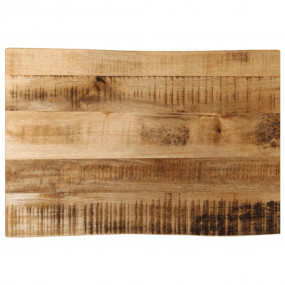 Table Top Natural wood Solid rough mango wood 27.6x15.7...