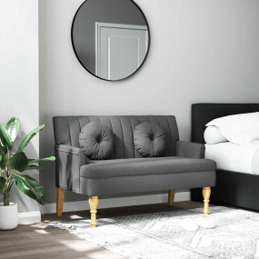 Bench Dark Gray Fabric (100% polyester), plywood, solid...