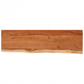 Wall Shelf Natural Solid Acacia Wood 43.3 x 11.8 x 1.5 ...