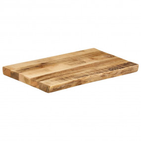 Table Top Natural wood Solid rough mango wood 19.7 x 15...
