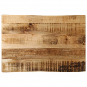 Table Top Natural Wood Solid rough mango wood 23.6x15.7...