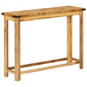 Console Table Natural Solid Mango Wood 39.4 x 11.8 x 29...