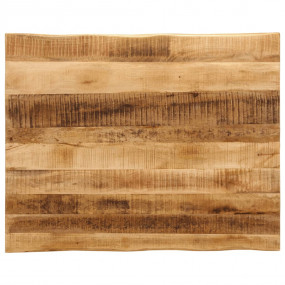 Table Top Natural Solid rough mango wood 43.3 x 31.5 in...