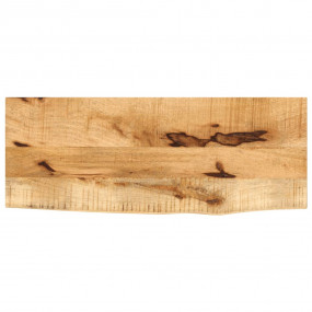 Table Top Natural wood Solid rough mango wood 27.6 x 11...