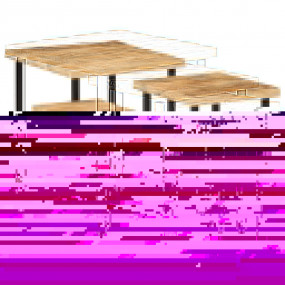Nesting Coffee Table Rough Mango and Black