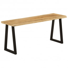 Bench Brown and Black Solid mango wood and powder-coate...