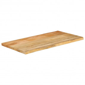 Table Top Natural Solid mango wood 39.4 x 23.6 in Durab...
