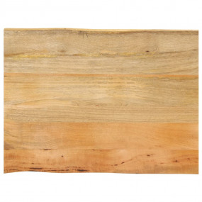 Table Top Natural Solid mango wood 31.5 x 23.6 in Durab...