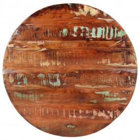 Table Top Mixed color Solid reclaimed wood 31.5 in diam...
