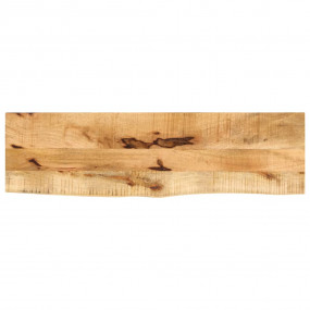 Table Top Natural Solid rough mango wood 39.4 x 7.9 x 1...