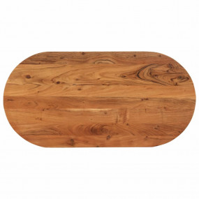 Table Top Natural Wood Solid Acacia wood 31.5x15.7 in D...
