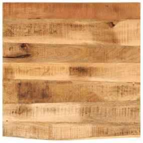 Table Top Natural Mango Wood Tone Solid Rough Mango Woo...