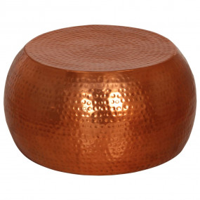 Coffee Table Brass Aluminum 21.7x11.0 in Decorative Inl...