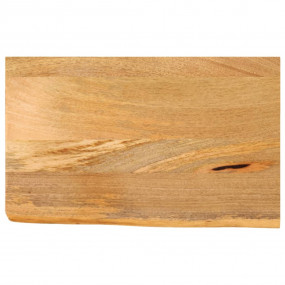 Table Top Natural Solid mango wood 19.7 x 15.7 in Durab...