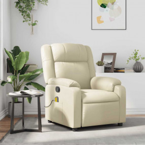 Massage Recliner Chair Cream