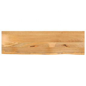 Table Top Natural Solid Mango Wood 39.4 x 15.7 x 1.0 in...