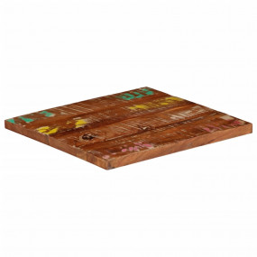 Table Top Mixed Solid reclaimed wood 23.6 x 23.6 in Sim...
