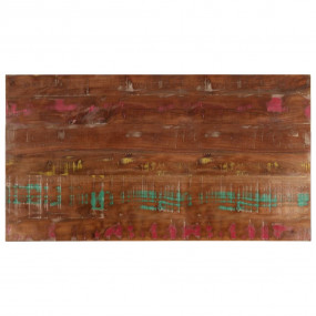 Table Top Mixed color Solid reclaimed wood 39.4x23.6 in...