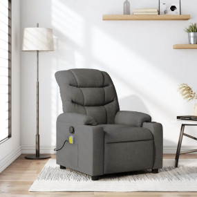 Massage Recliner Chair Dark Grey