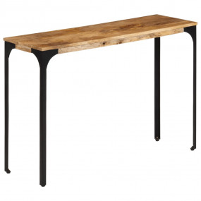 Console Table Brown Solid Mango Wood, Iron Medium Durab...