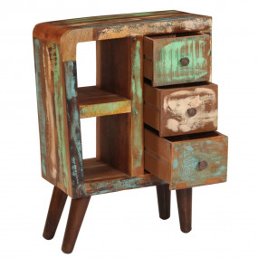 Sideboard Mixed color finish Solid reclaimed wood, meta...