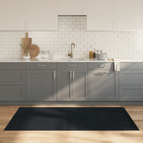 Rug Gray Bamboo, Polypropylene 39.4 x 78.7 in Area Rug