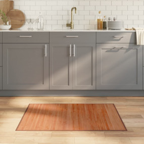 Rug Brown Bamboo, Polypropylene 27.6x39.4 in Rug Rectan...