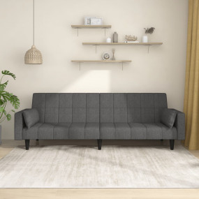 Sofa Bed Dark gray Fabric (100% polyester), wood, plast...