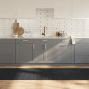 Rug Grey Bamboo, Polypropylene 31.5 x 157.5 in