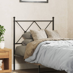 Headboard Black Steel Tall Twin Classic/Traditional Hea...