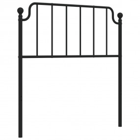 Headboard Black Steel Tall Single Durable Metal Headboa...