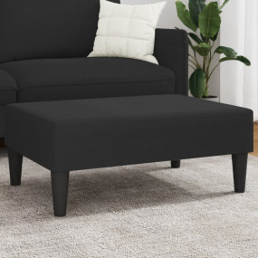 Footstool Black Velvet (100% polyester), plywood Compac...